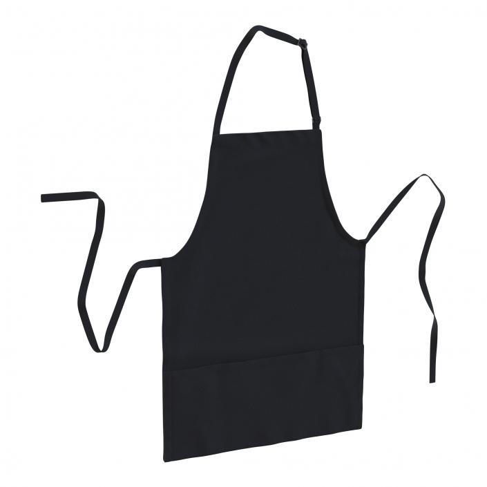 3D Cafe Apron Black