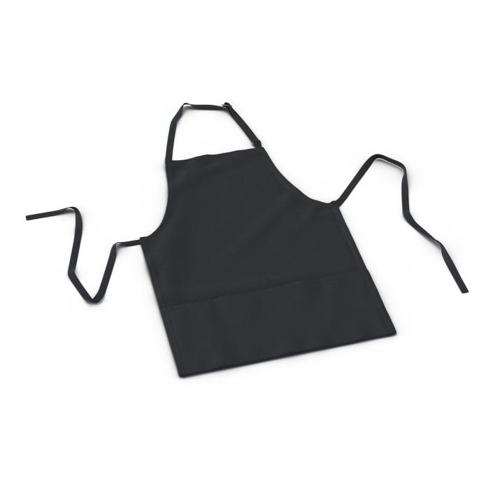 3D Cafe Apron Black