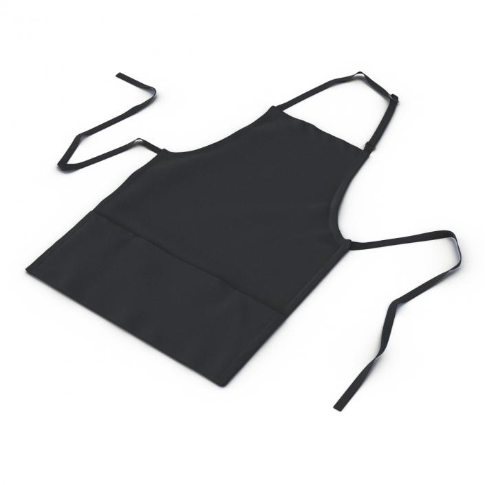 3D Cafe Apron Black