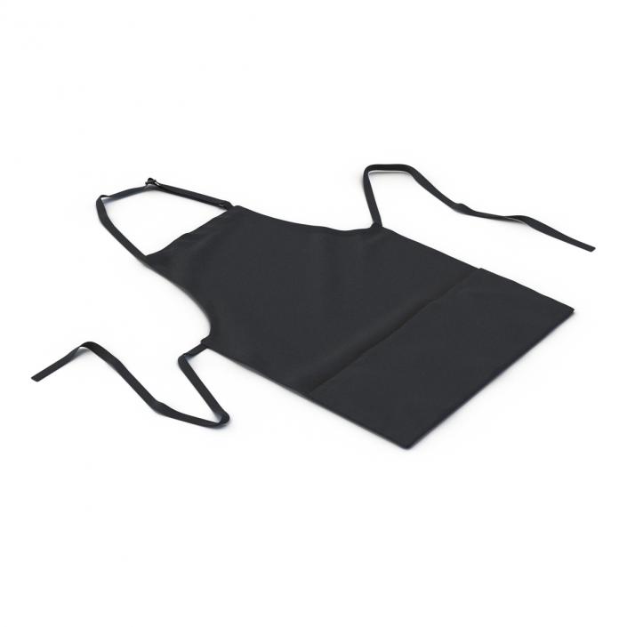 3D Cafe Apron Black