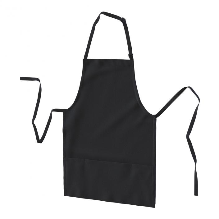 3D Cafe Apron Black