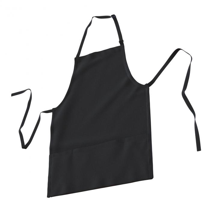 3D Cafe Apron Black