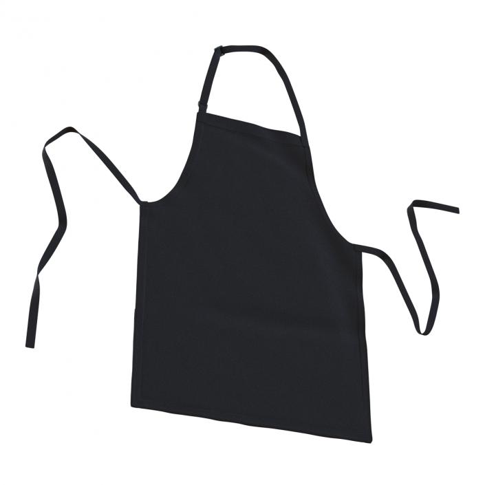 3D Cafe Apron Black