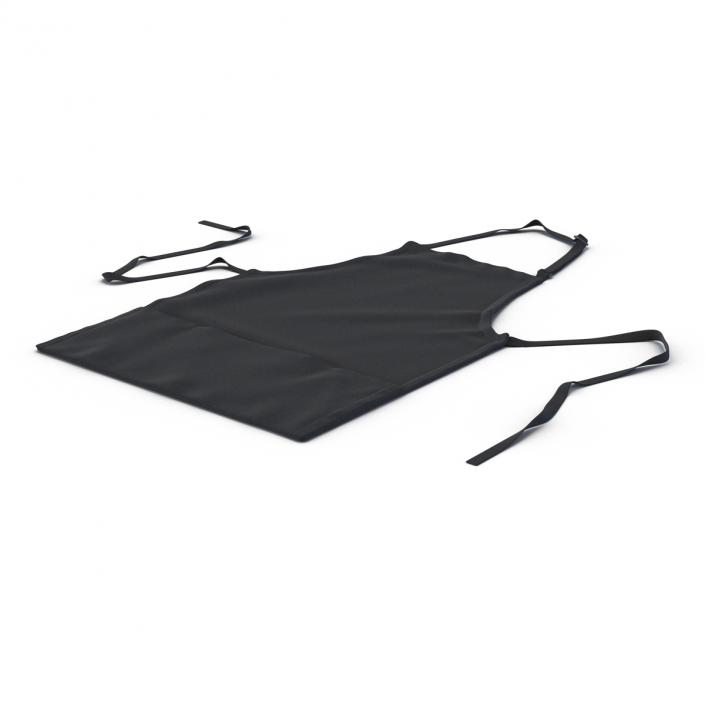 3D Cafe Apron Black