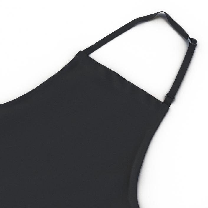 3D Cafe Apron Black