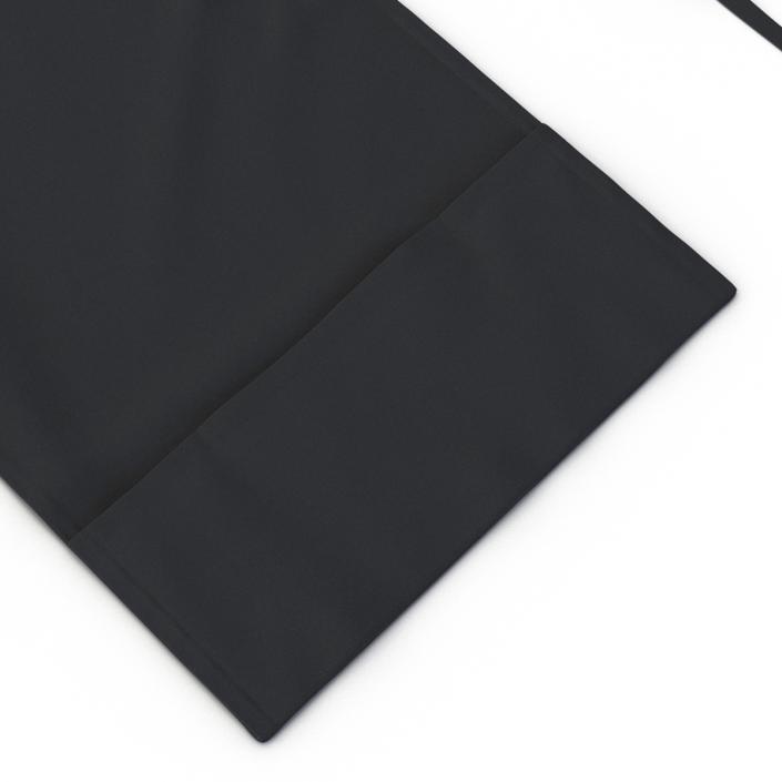 3D Cafe Apron Black