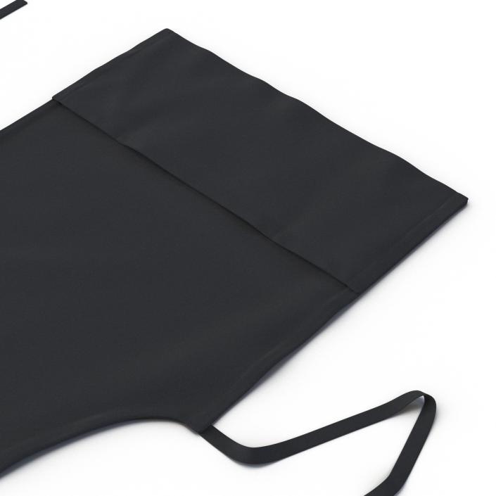 3D Cafe Apron Black