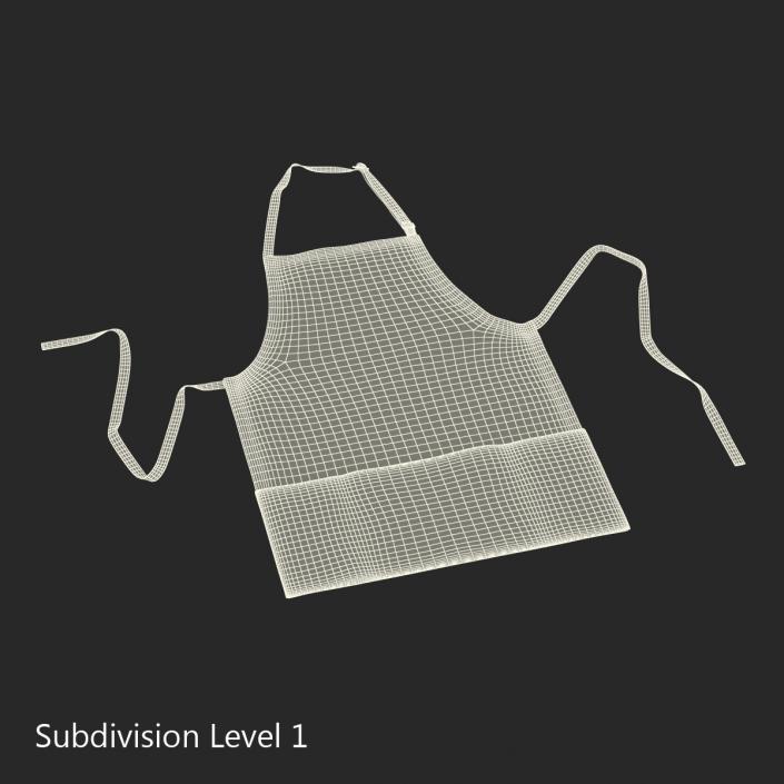 3D Cafe Apron Black