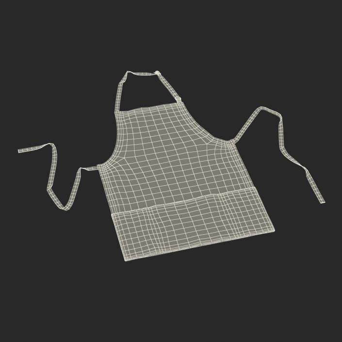 3D Cafe Apron Black