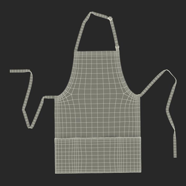 3D Cafe Apron Black