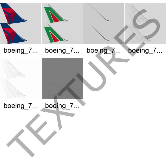 Boeing 767-200ER Delta Air Lines Rigged 3D model