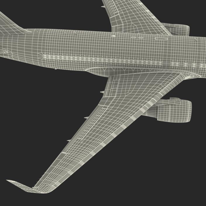 Boeing 767-200ER Delta Air Lines Rigged 3D model