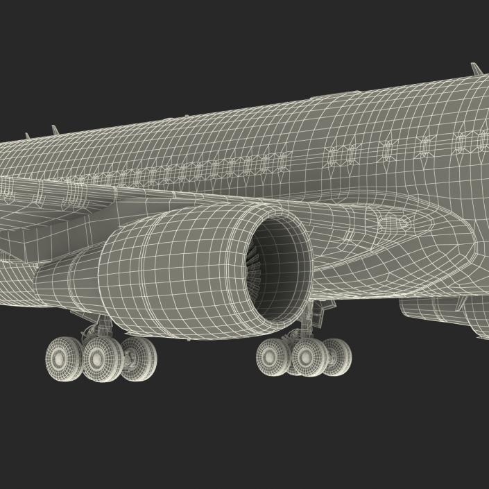 Boeing 767-200ER Delta Air Lines Rigged 3D model