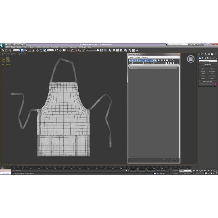 3D model Cafe Apron