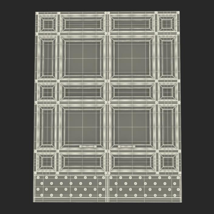 3D Door Greco Roman 3 model