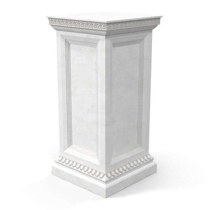 3D Column Base Greco Roman model