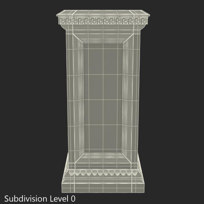 3D Column Base Greco Roman model