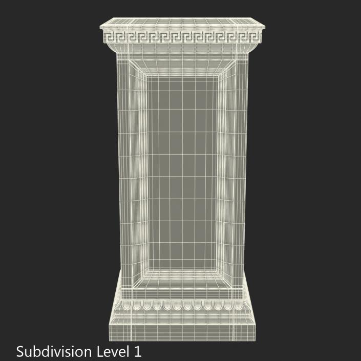 3D Column Base Greco Roman model