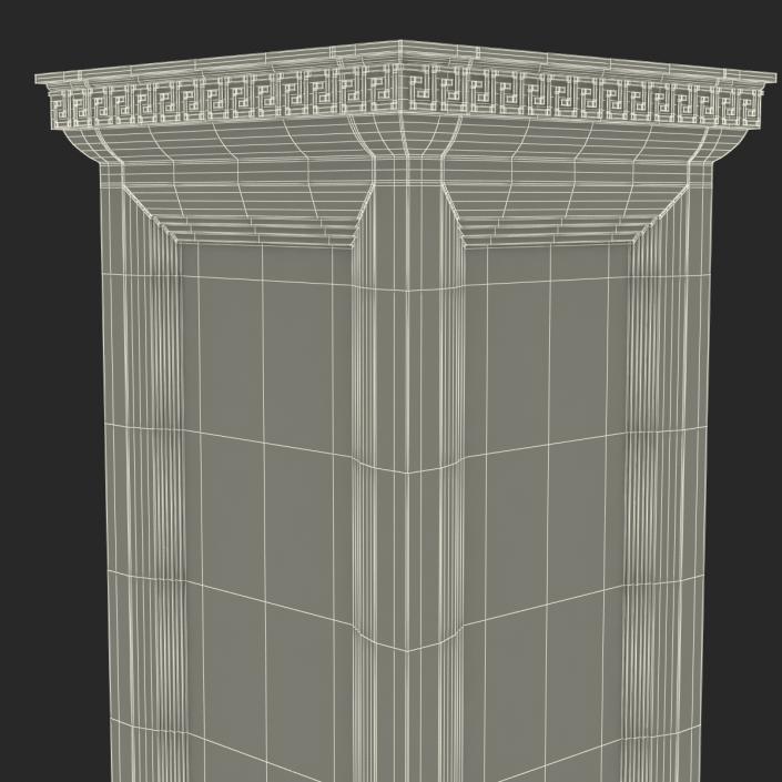 3D Column Base Greco Roman model