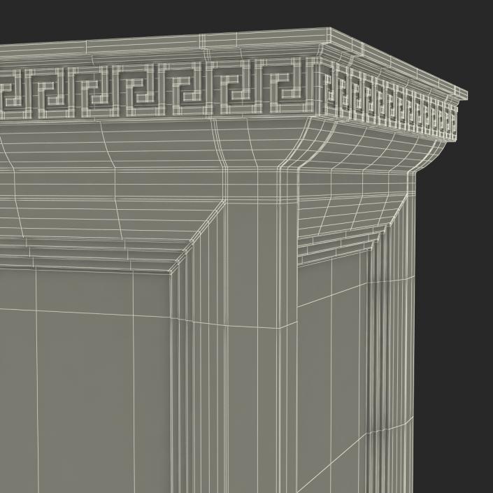 3D Column Base Greco Roman model