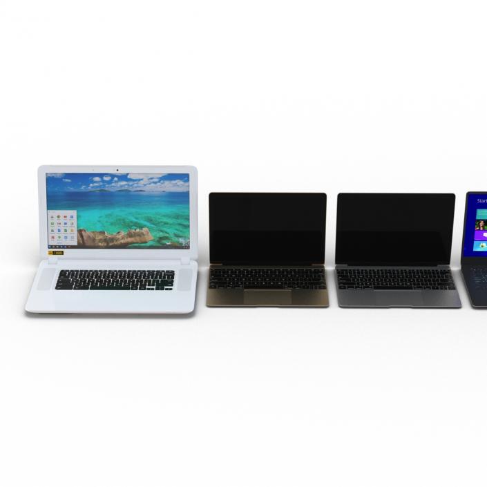 3D Generic Laptops Collection