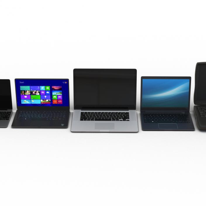 3D Generic Laptops Collection