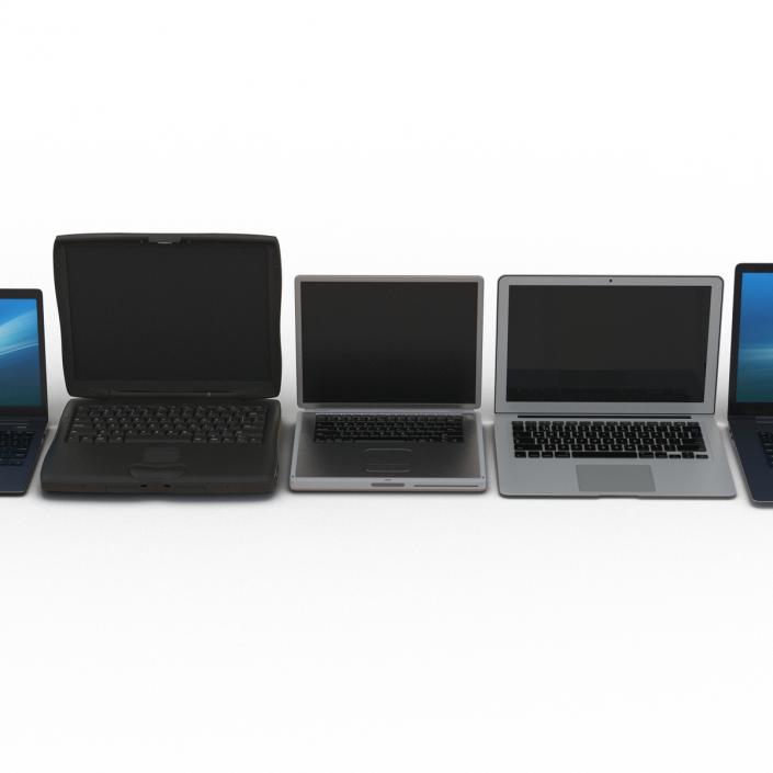 3D Generic Laptops Collection