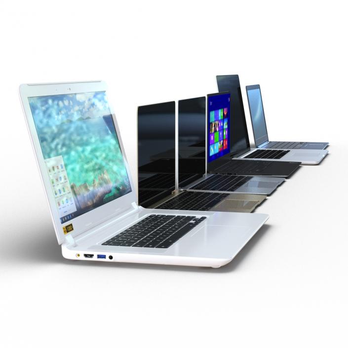 3D Generic Laptops Collection 2 model