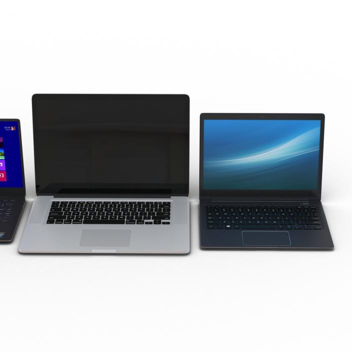 3D Generic Laptops Collection 2 model