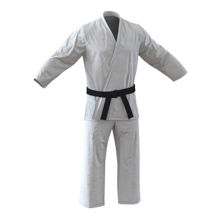 Karate White Suit 3D