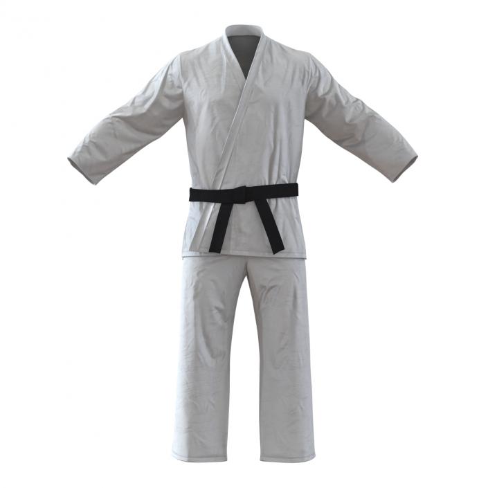 Karate White Suit 3D