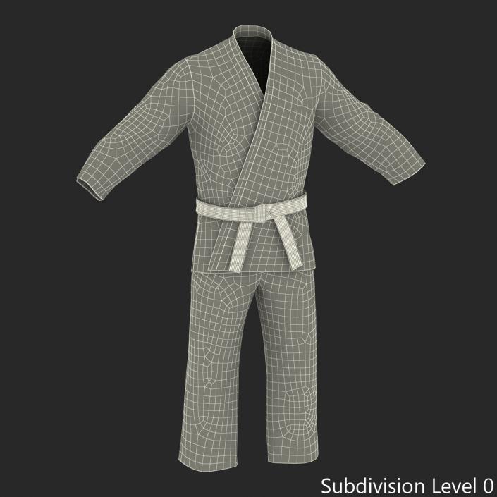 Karate White Suit 3D