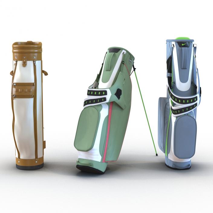 Golf Bags Collection 3 3D