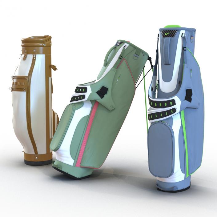 Golf Bags Collection 3 3D