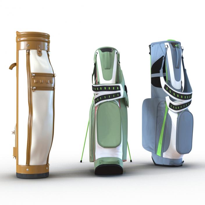 Golf Bags Collection 3 3D