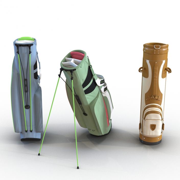 Golf Bags Collection 3 3D