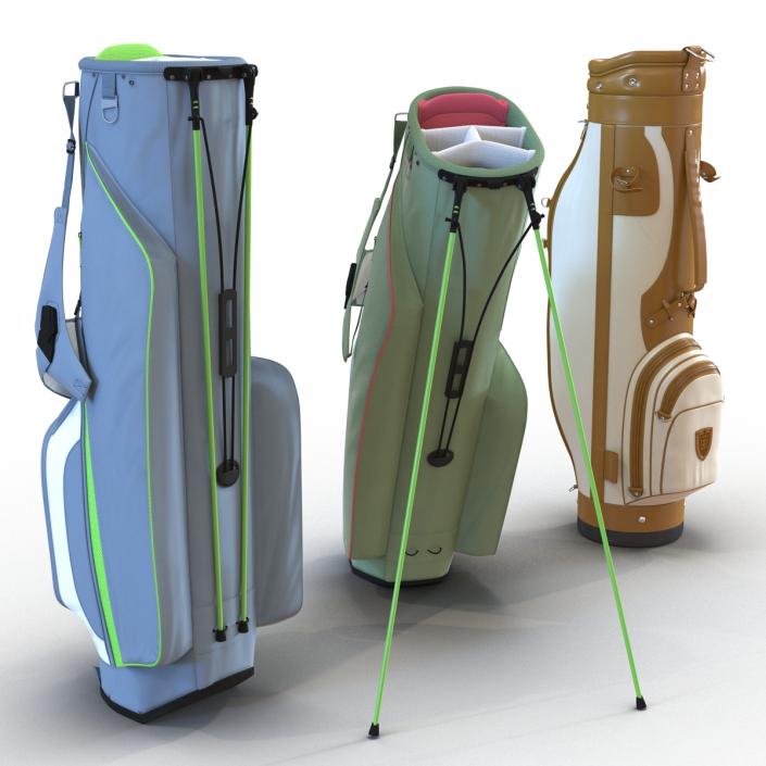 Golf Bags Collection 3 3D