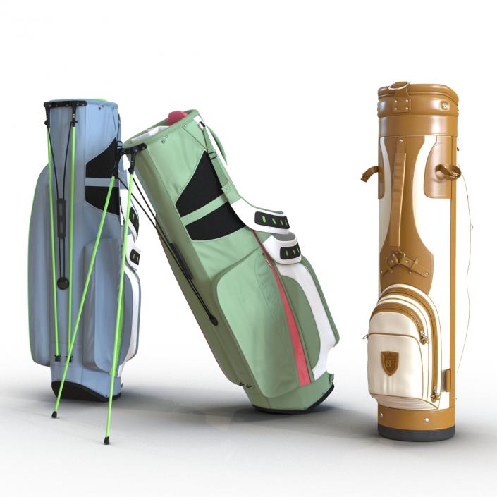 Golf Bags Collection 3 3D