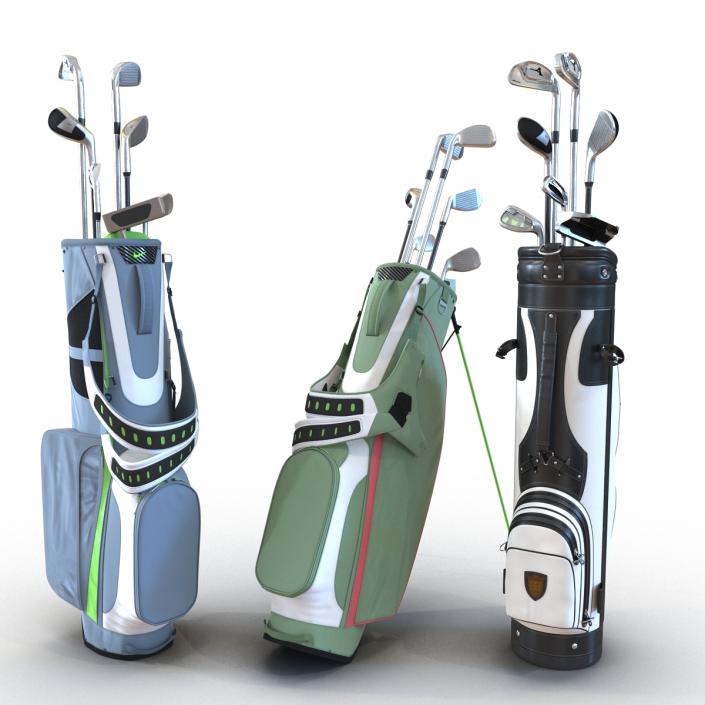 Golf Bags Collection 4 3D