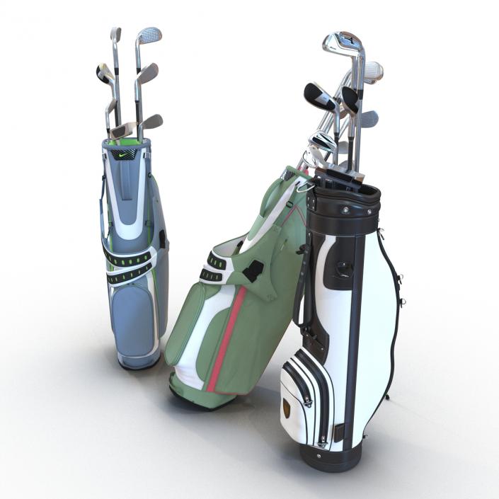 Golf Bags Collection 4 3D