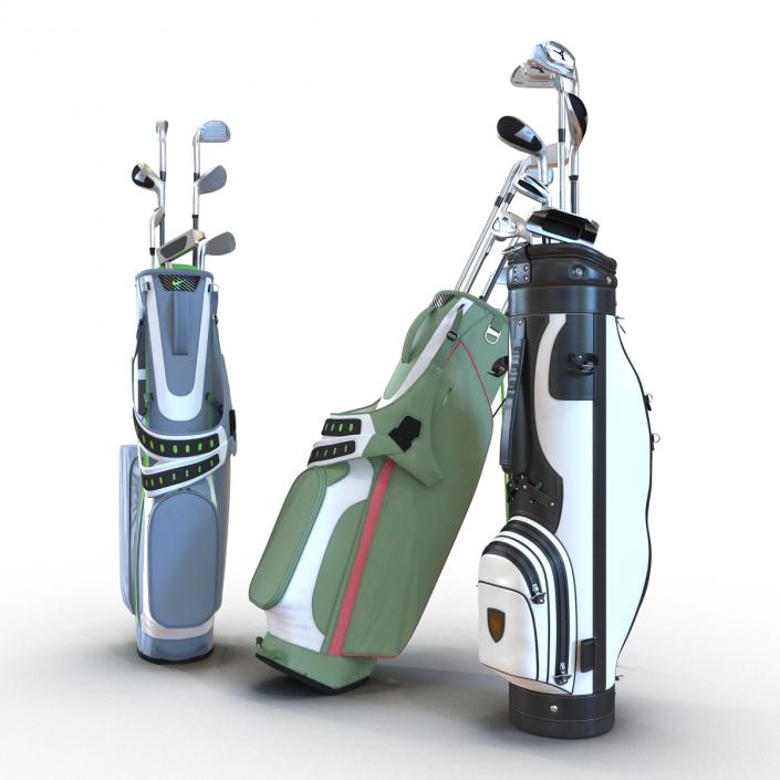 Golf Bags Collection 4 3D