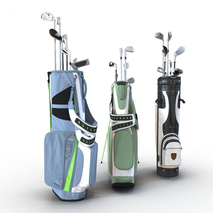 Golf Bags Collection 4 3D