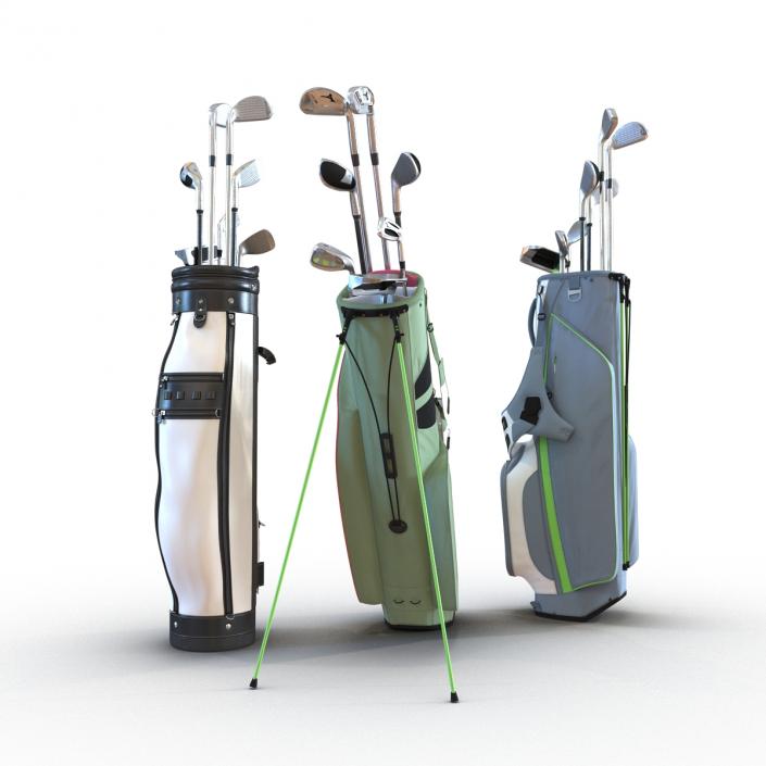 Golf Bags Collection 4 3D