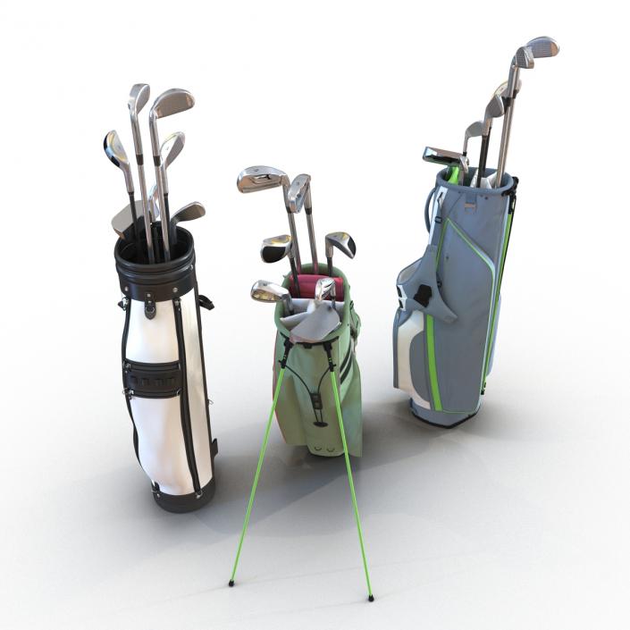 Golf Bags Collection 4 3D