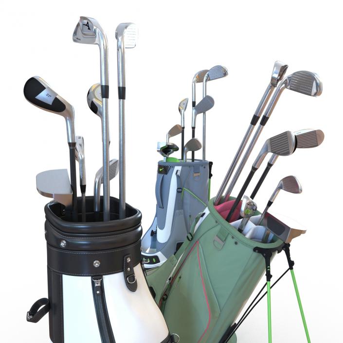 Golf Bags Collection 4 3D