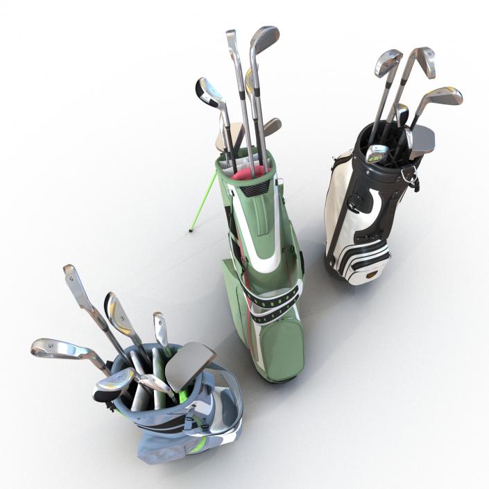 Golf Bags Collection 4 3D