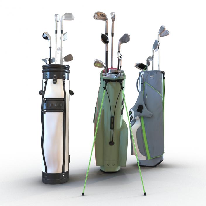 Golf Bags Collection 4 3D