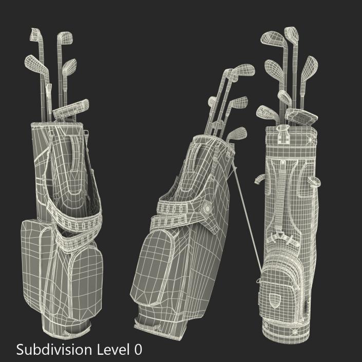 Golf Bags Collection 4 3D