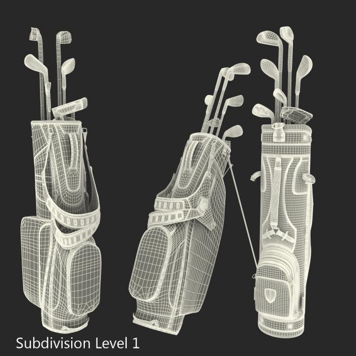 Golf Bags Collection 4 3D