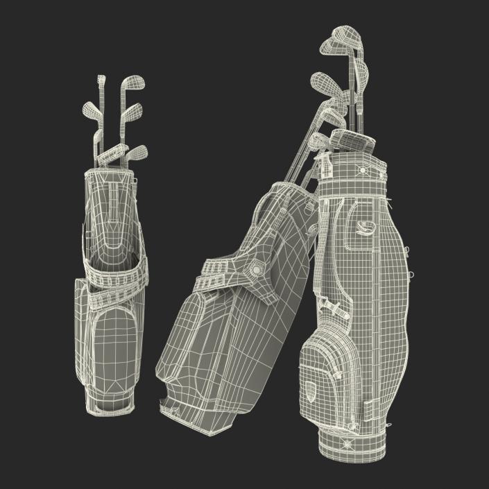 Golf Bags Collection 4 3D